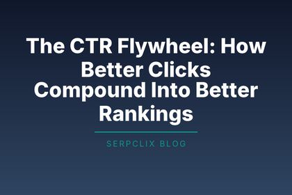 The CTR Flywheel: How Better Clicks Compound Into Better Rankings