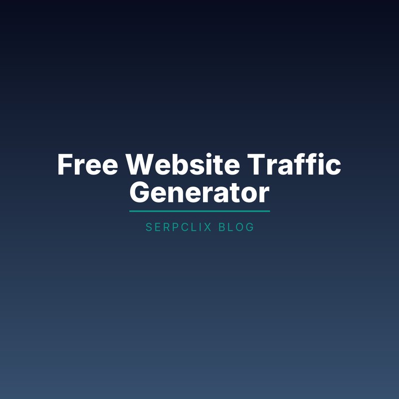 Free Website Traffic Generator