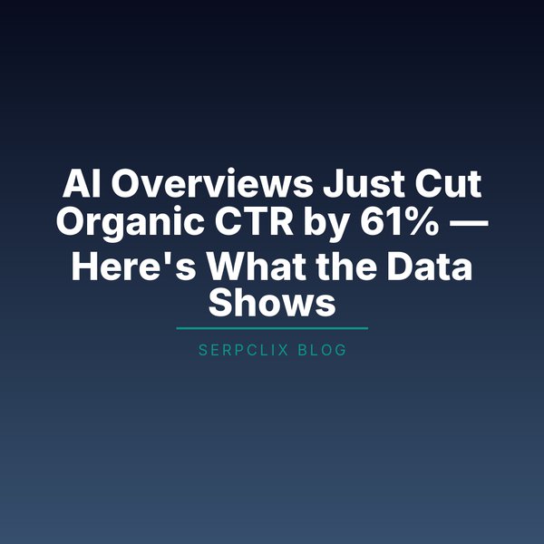 AI Overviews Just Cut Organic CTR by 61% — Here’s What the Data Shows